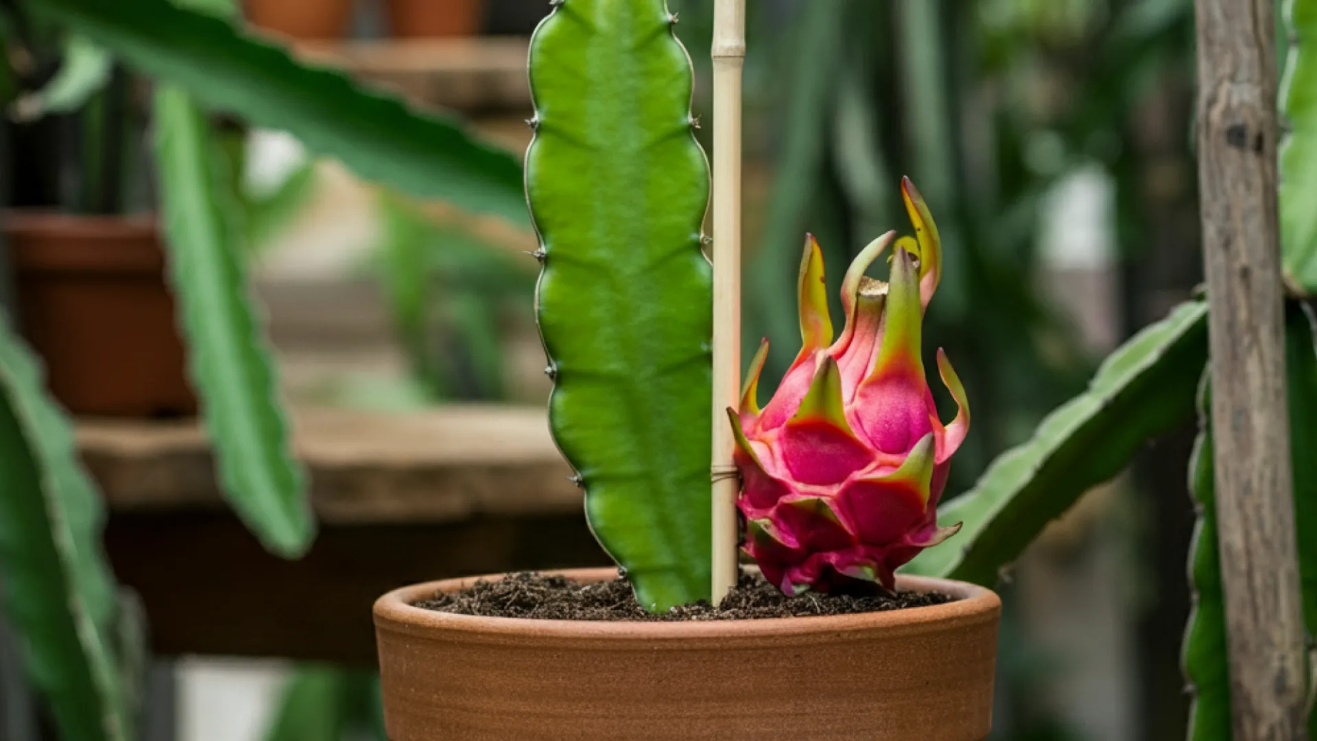 Cuidados pós-plantio da pitaya em vaso